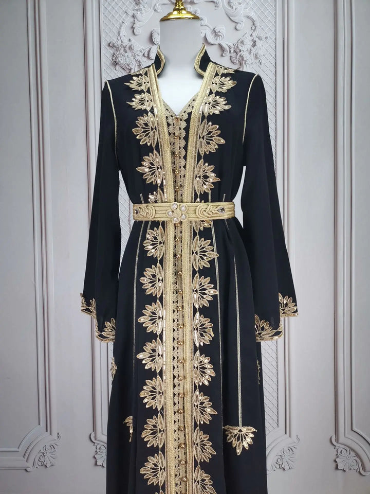 Muslim Women Party Embroidery Dresses