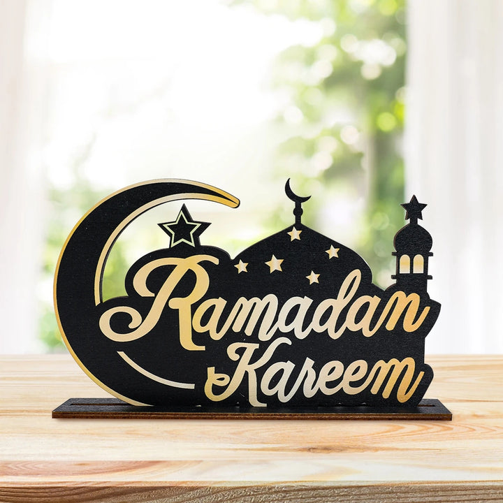 EID Mubarak Decoration Wooden Ornaments