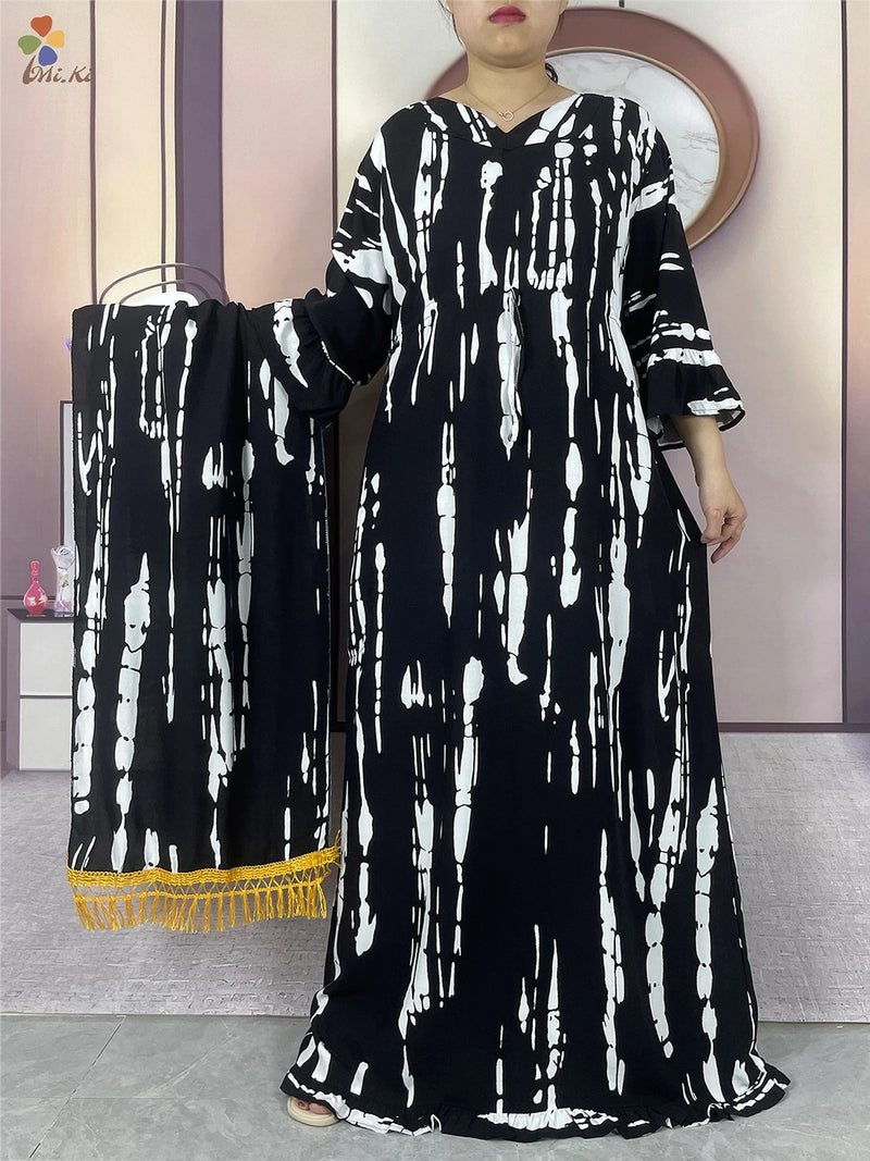 Boubou Islamic Long-sleeved Abaya for Woman