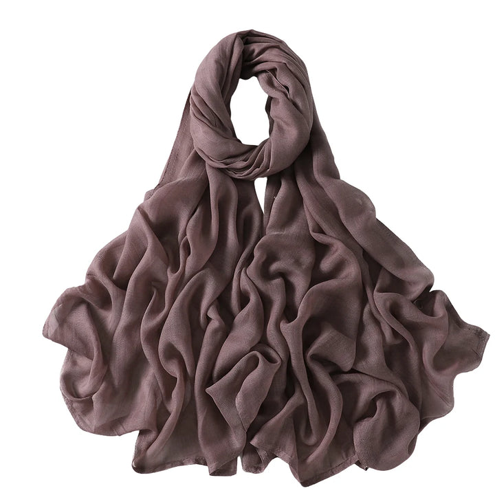 Thin Plain Muslim Hijabs for Women
