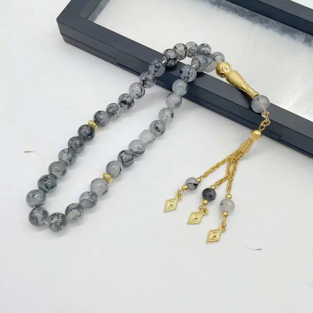 Glass Tassel Muslim Tasbeeh
