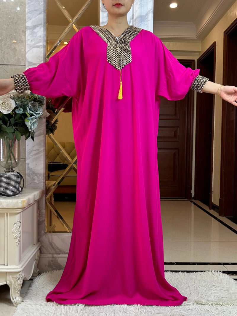 New Muslim Women Long Sleeve Autumn Dress