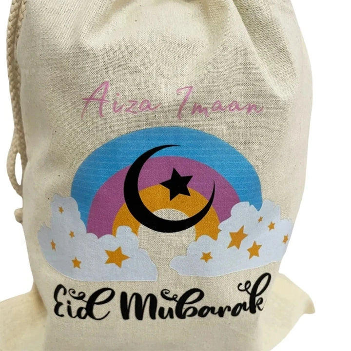 Personalised Rainbow Muslim Tote Bag