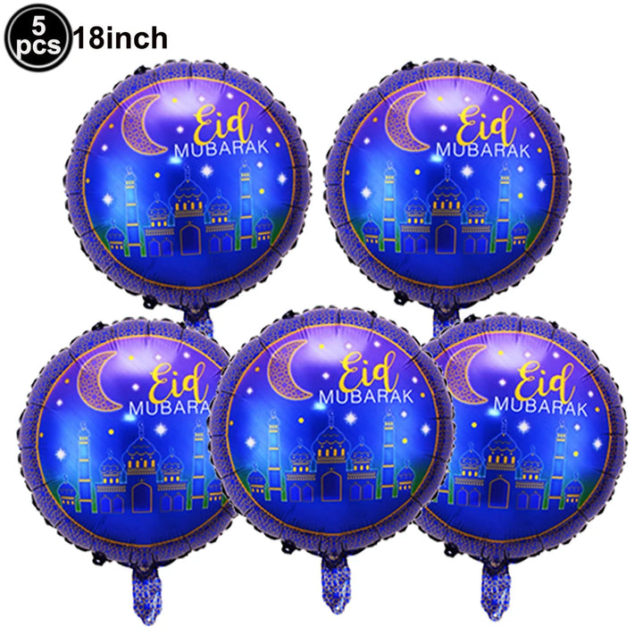 Eid Mubarak Letter Balloons