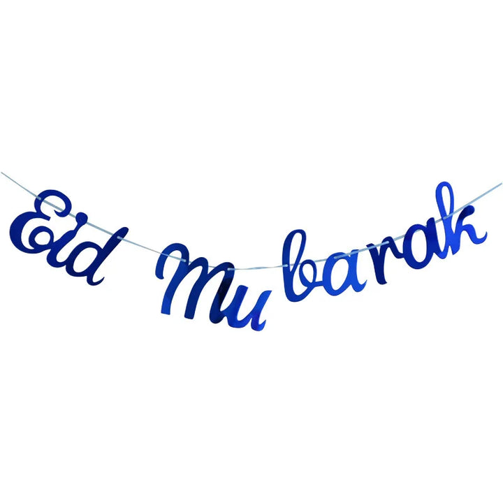 EID Mubarak Banner Glitter Star