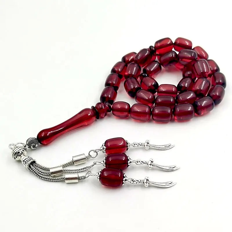 Red Resin Tasbih/prayer beads