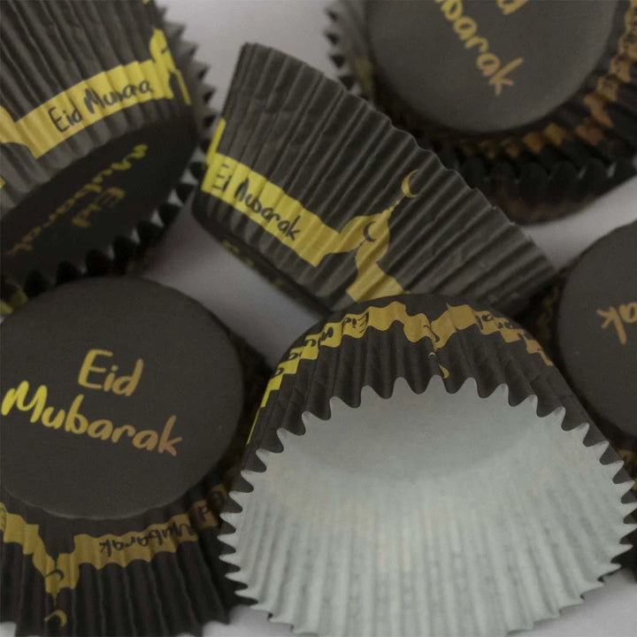 50pcs/set Eid Mubarak Cupcake Paper