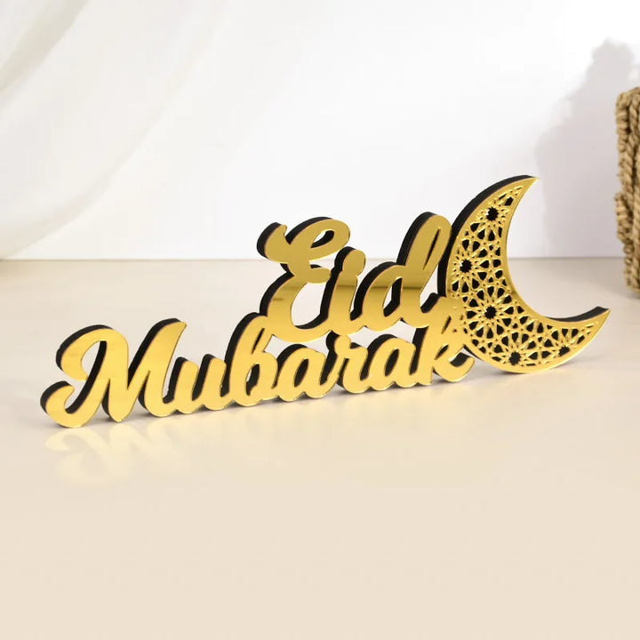 Ramadan Mubarak Acrylic Ornament 2025 Eid Mubarak Ramadan Kareem Decoration for Home