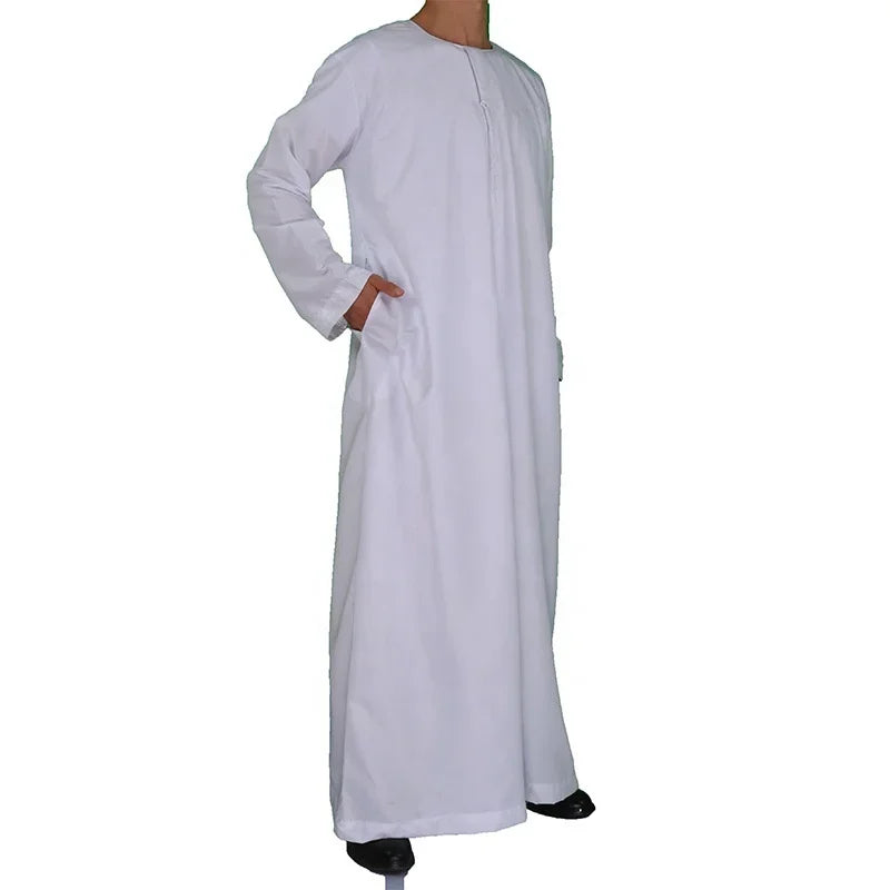 Muslim Men White Jubba Thobe