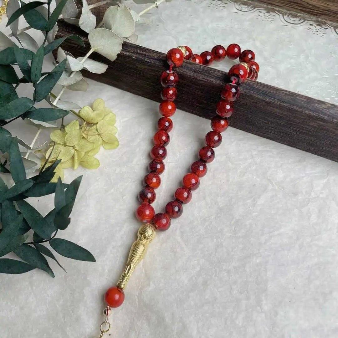 Glass Tassel Muslim Tasbeeh