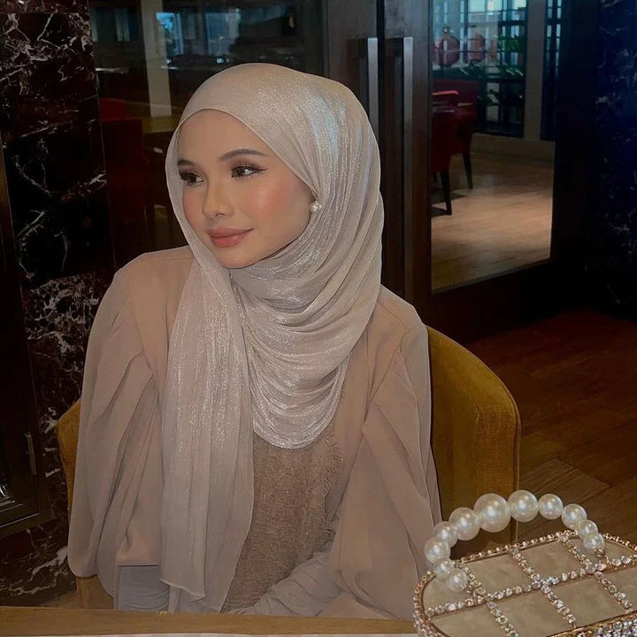 New Premium Silk Crinkle Hijab