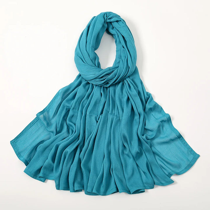 Thin Plain Muslim Hijabs for Women