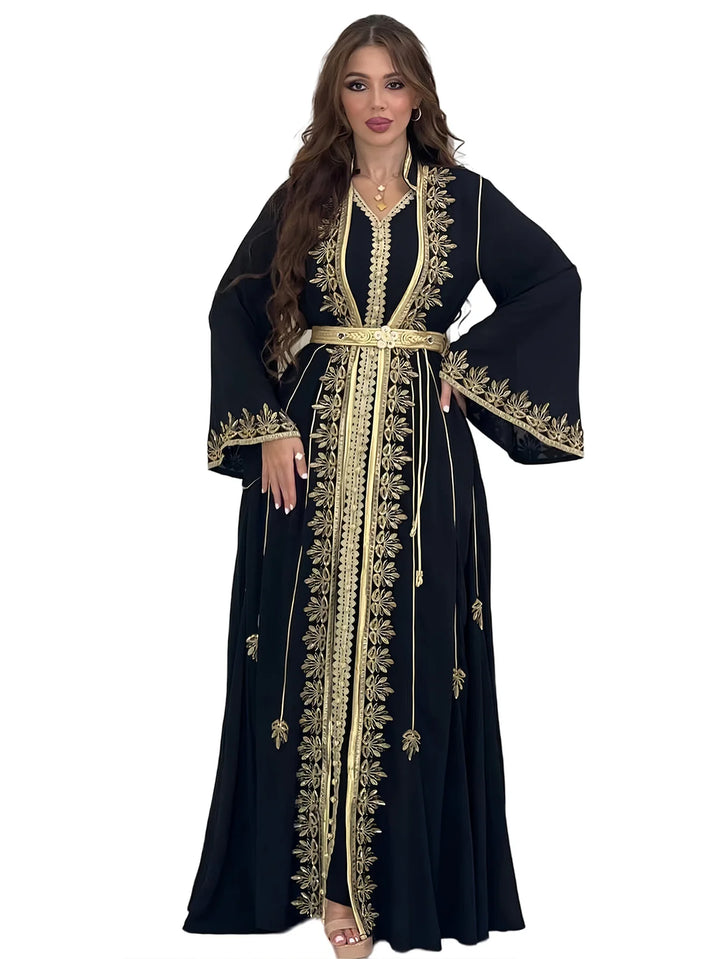 Muslim Women Party Embroidery Dresses