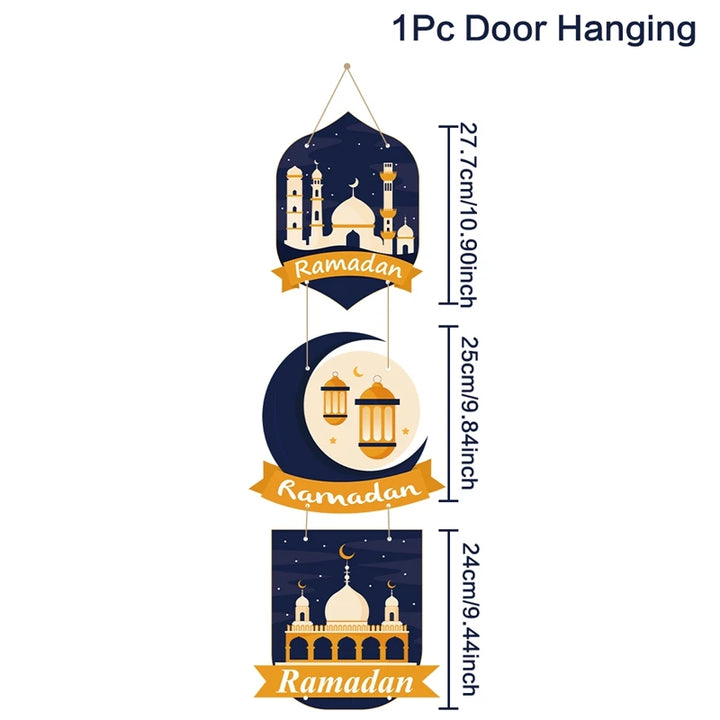 Eid Mubarak Door Hanging Flag