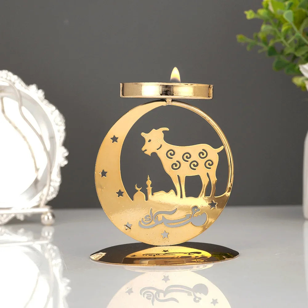 Eid Mubarak Candle Holder for Home Decoration