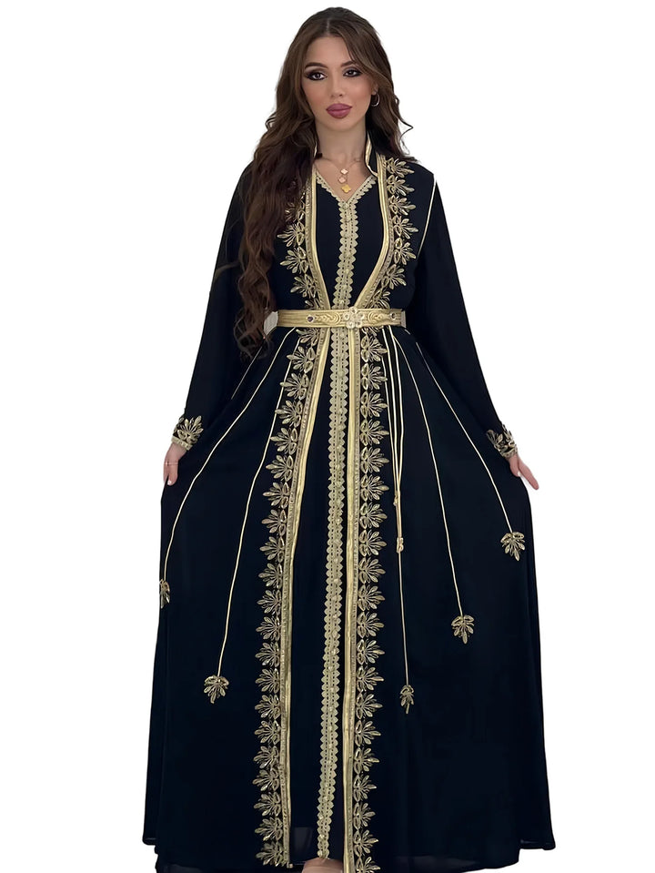 Muslim Women Party Embroidery Dresses