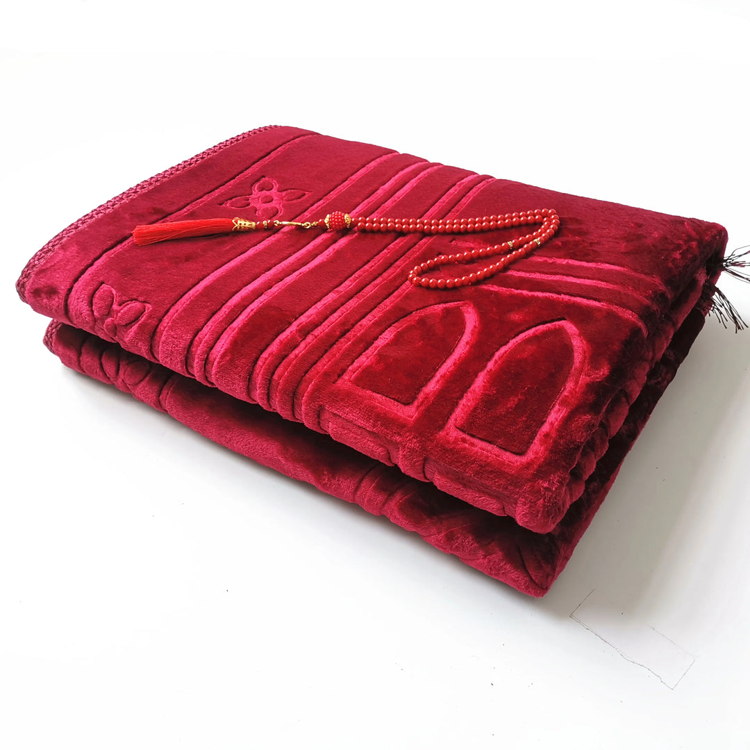 Large  Muslim  Prayer Mat + Tasbih