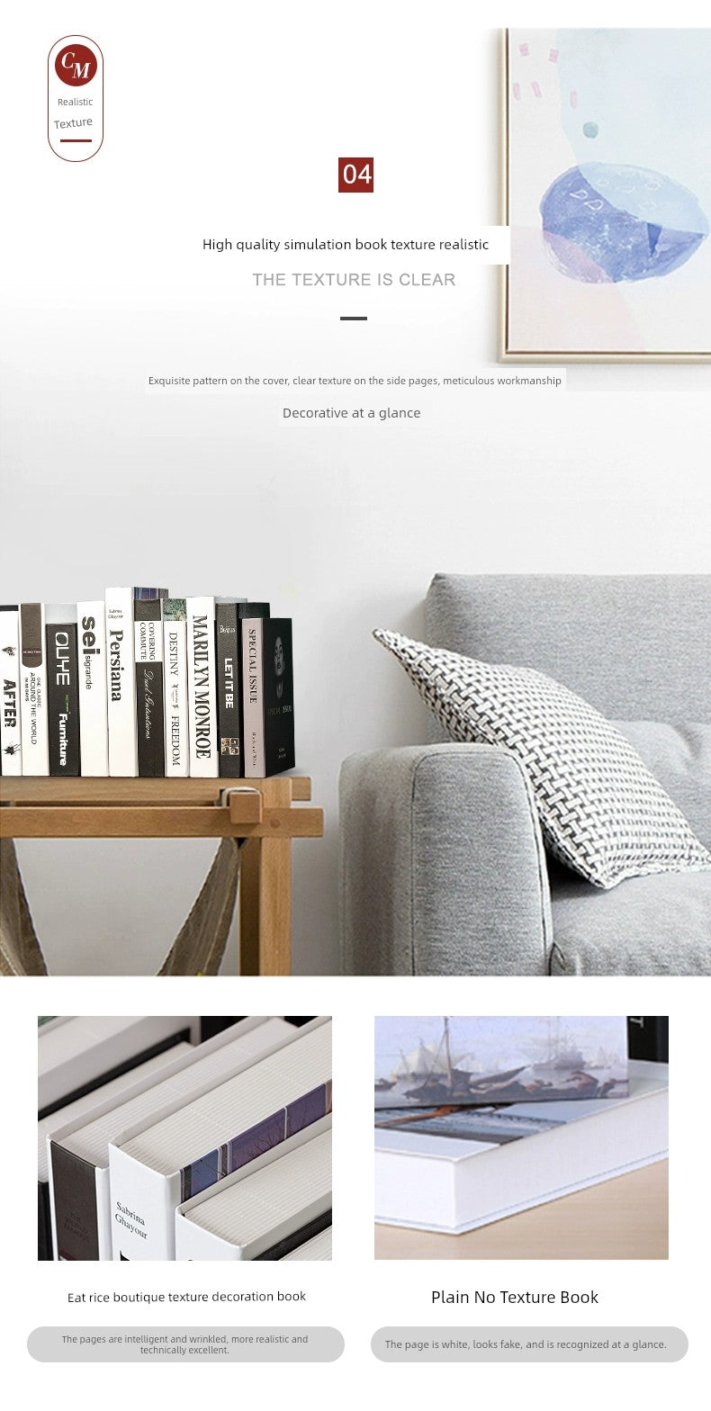 Accessible Luxury Decoration Photo Prop Books Decoration