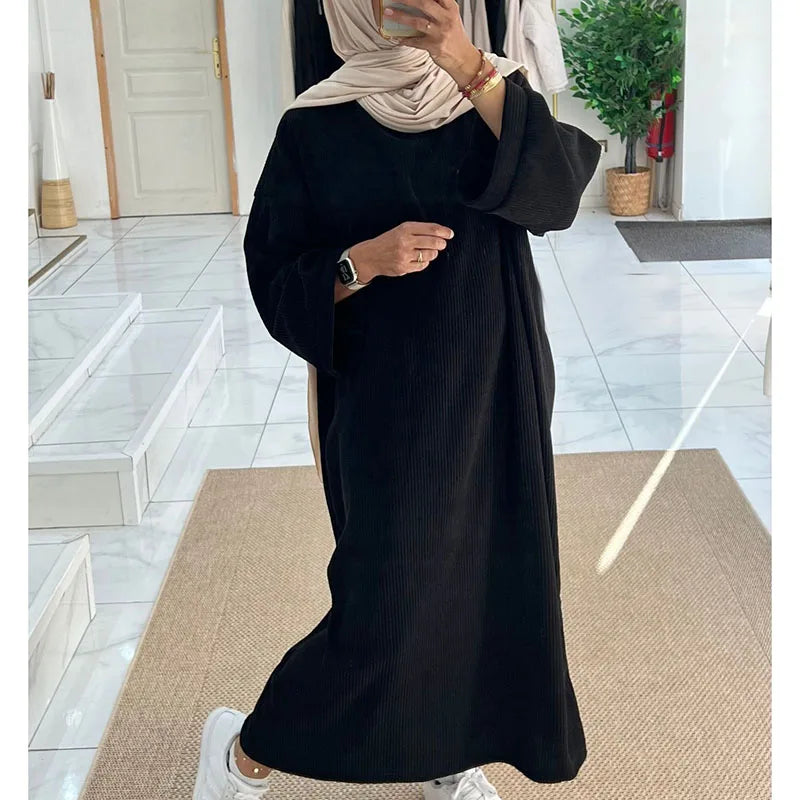 Muslim Women Long Sleeve Modest Dress