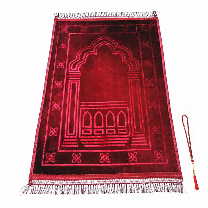 Large  Muslim  Prayer Mat + Tasbih