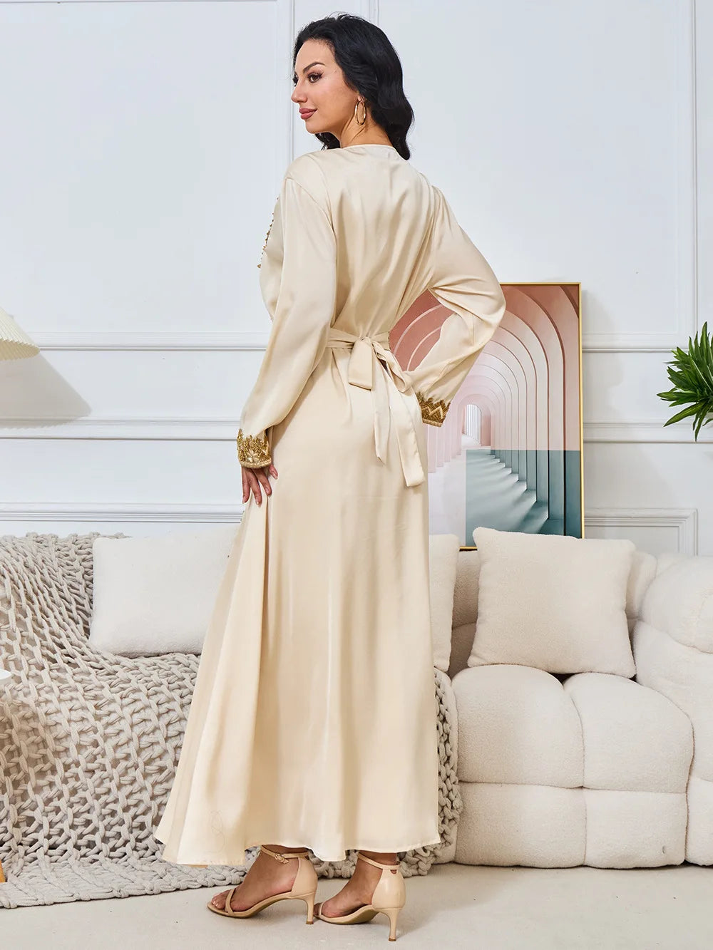 2 Piece Sets Muslim Women Abaya