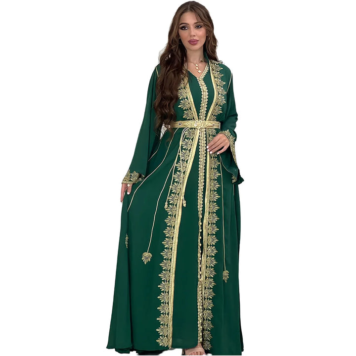 Muslim Women Party Embroidery Dresses