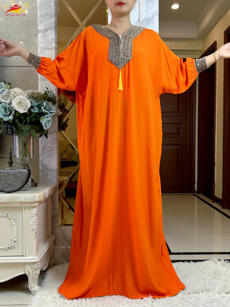 New Muslim Women Long Sleeve Autumn Dress