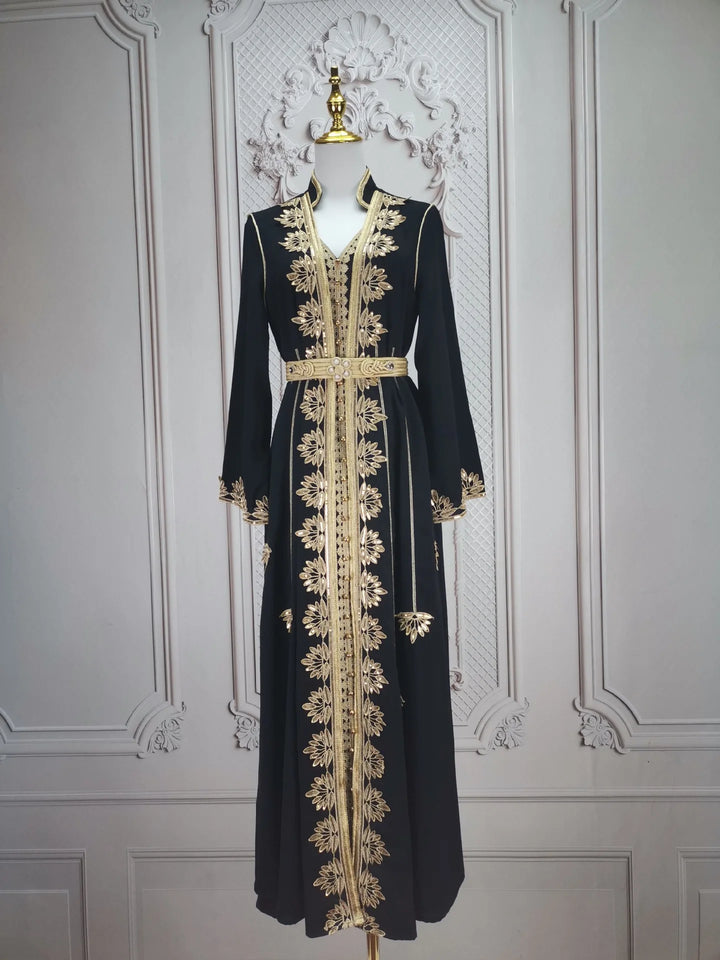 Muslim Women Party Embroidery Dresses