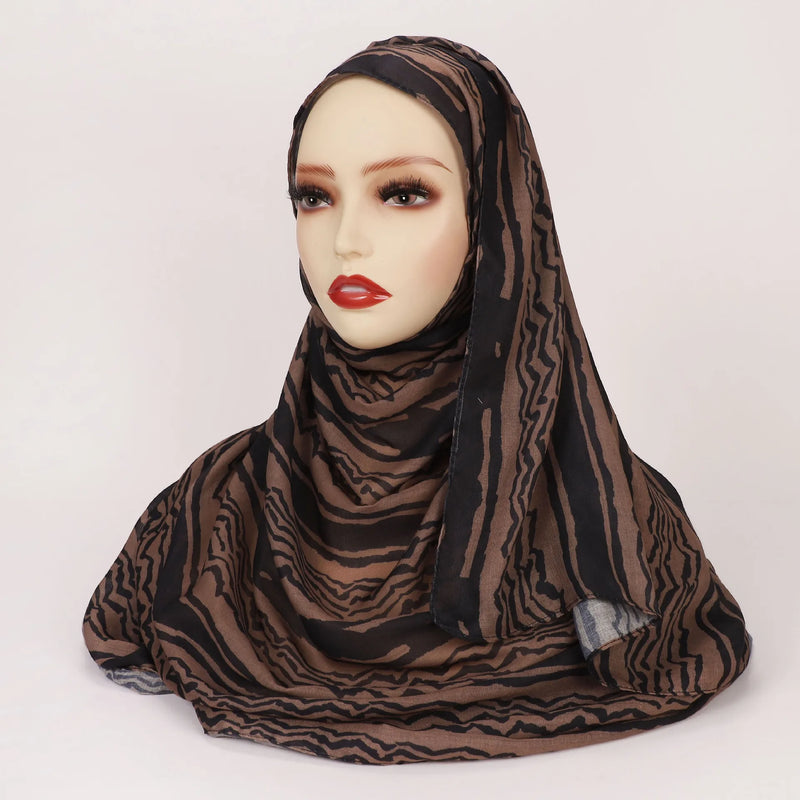 Leopard Print Ramadan Hijab for Women