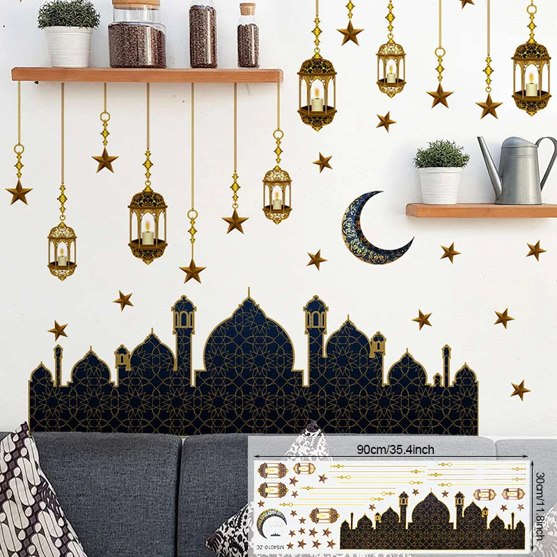 Muslim Islamic Window Sticker Decorations for Home