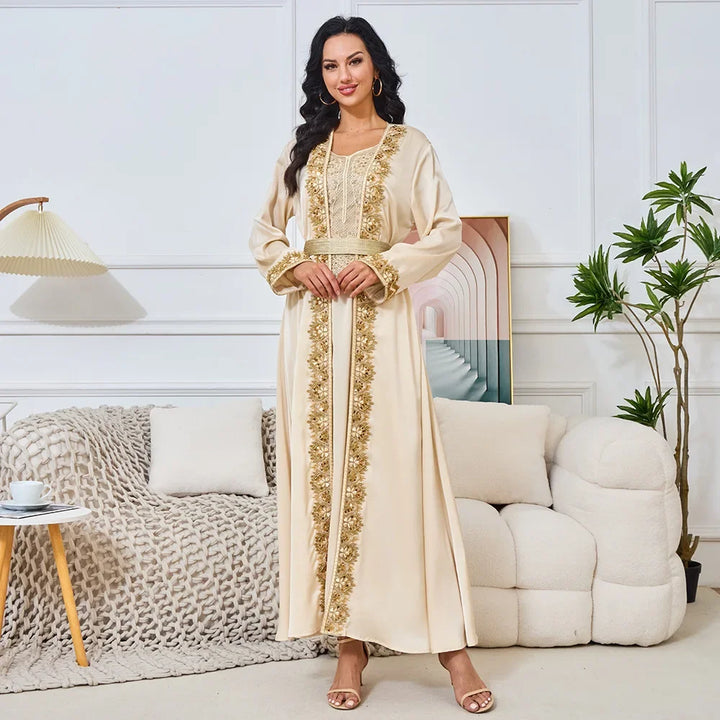 2 Piece Sets Muslim Women Abaya
