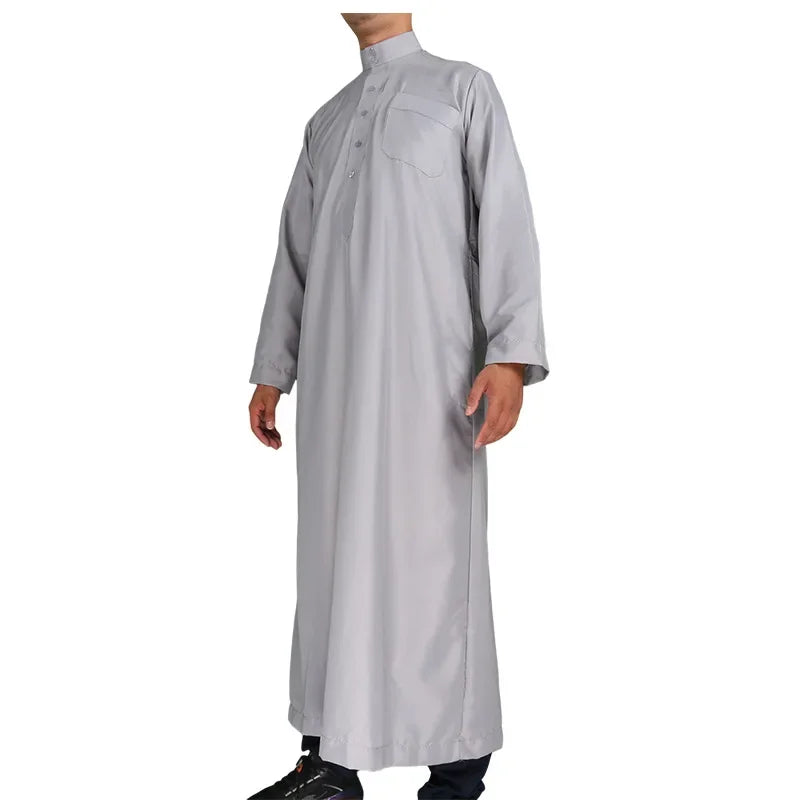 Grey Color Long Thobe