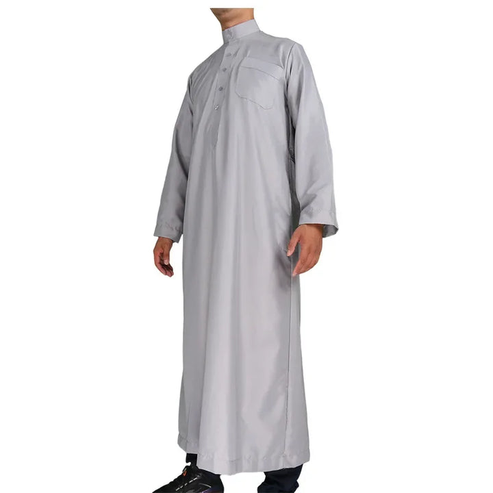 Grey Color Long Thobe