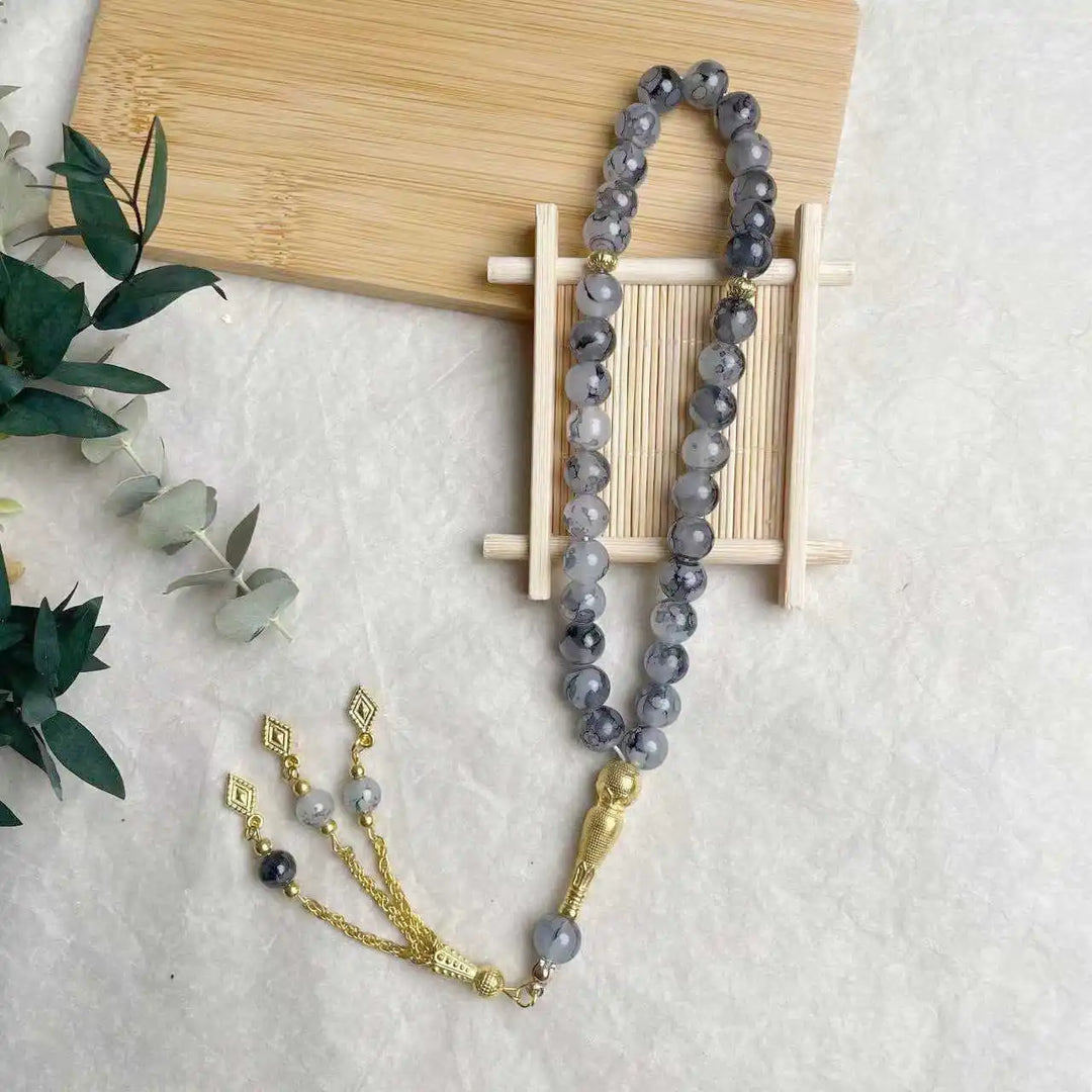 Glass Tassel Muslim Tasbeeh