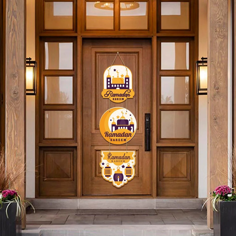 Eid Mubarak Door Hanging Flag