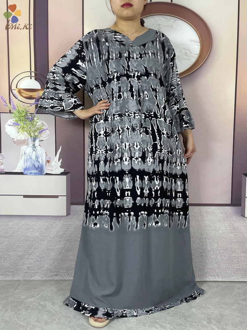 Boubou Islamic Long-sleeved Abaya for Woman