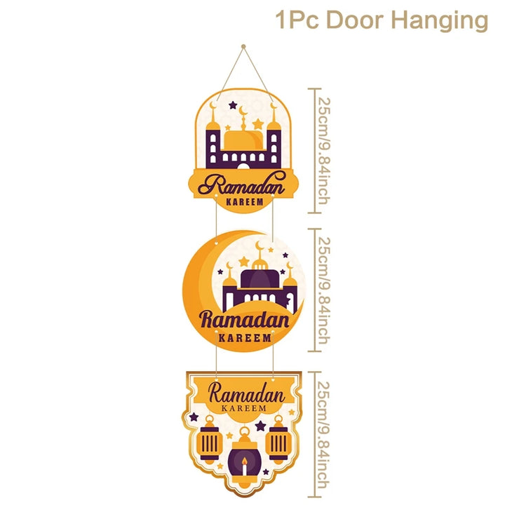 Eid Mubarak Door Hanging Flag