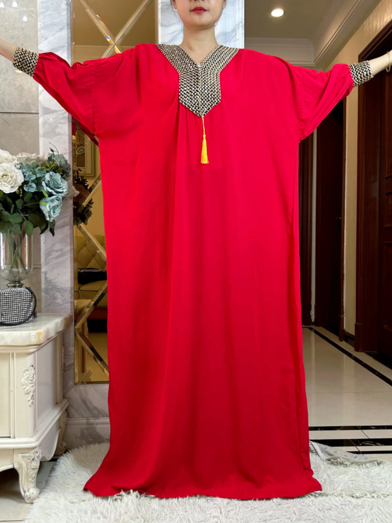 New Muslim Women Long Sleeve Autumn Dress