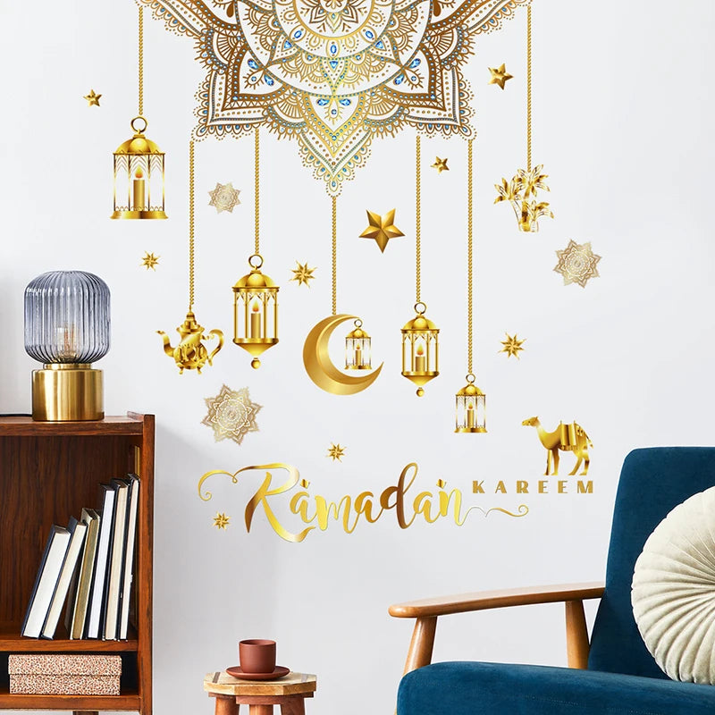 Muslim Islamic Window Sticker Decorations for Home