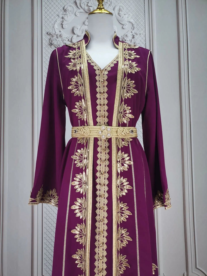 Muslim Women Party Embroidery Dresses