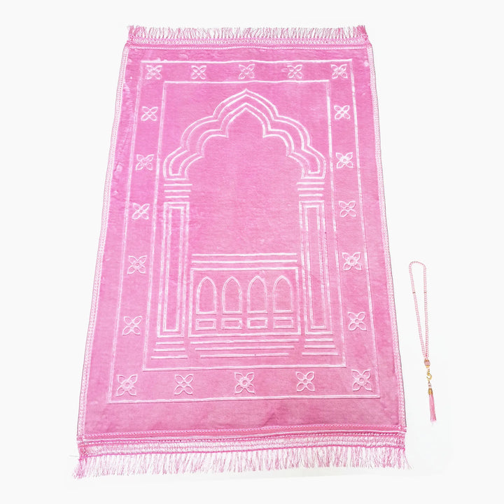 Large  Muslim  Prayer Mat + Tasbih