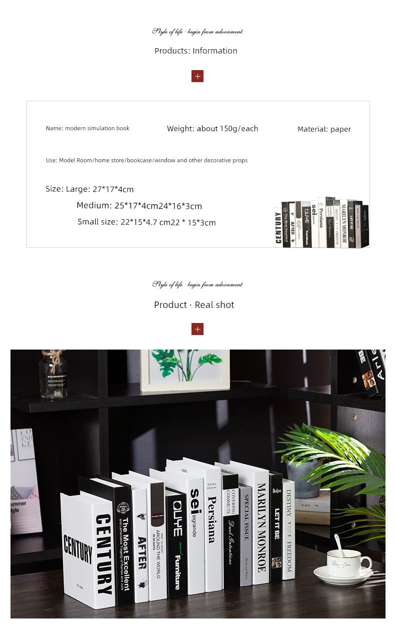 Accessible Luxury Decoration Photo Prop Books Decoration