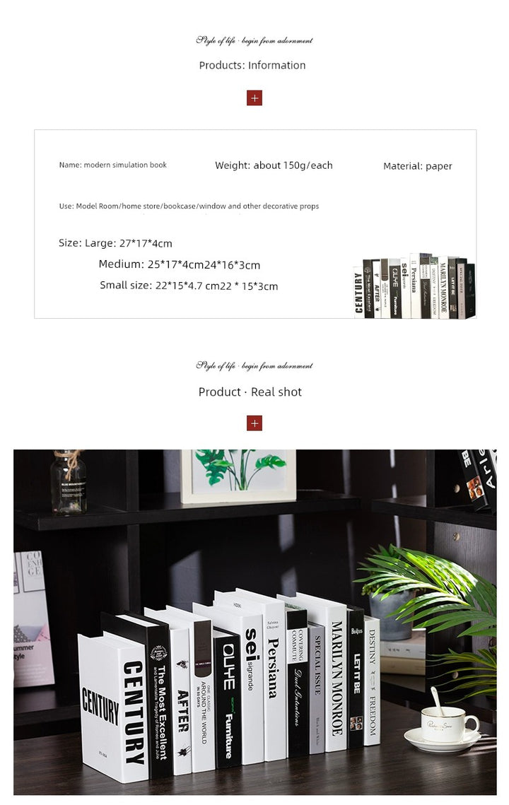 Accessible Luxury Decoration Photo Prop Books Decoration