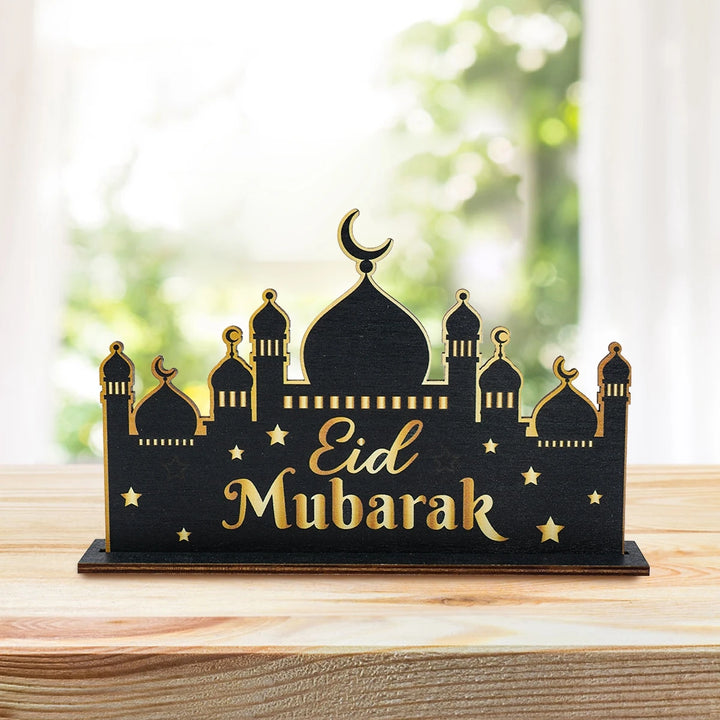 EID Mubarak Decoration Wooden Ornaments