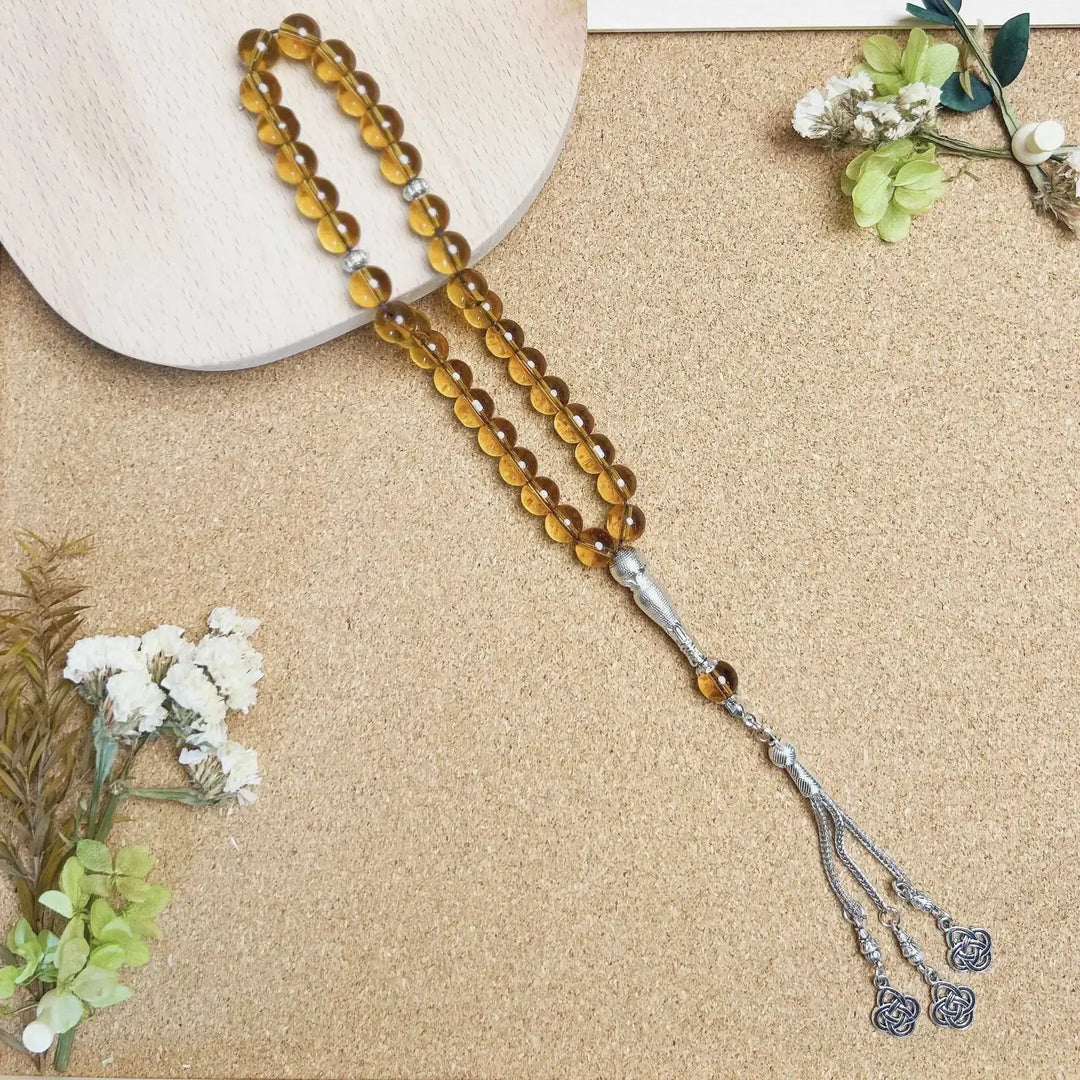 Glass Tassel Muslim Tasbeeh