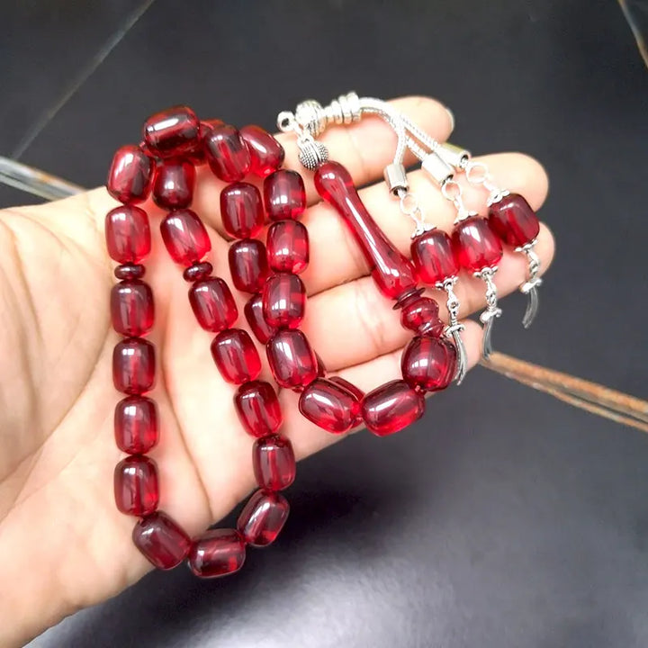 Red Resin Tasbih/prayer beads