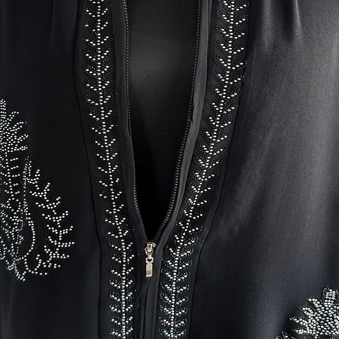 Women Long Sleeve Chiffon Abaya