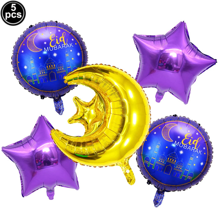 Eid Mubarak Letter Balloons