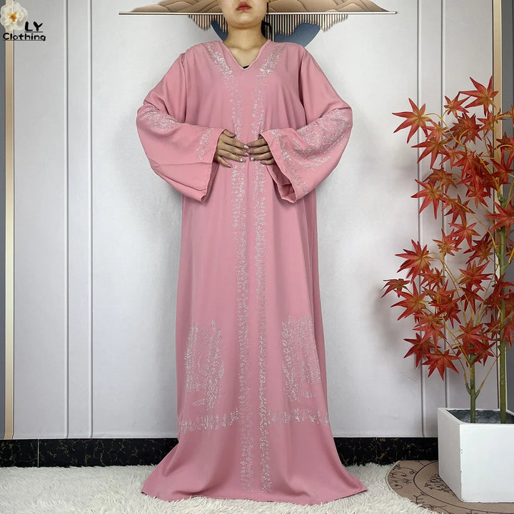 Muslim Women Diamonds Dashiki Abaya