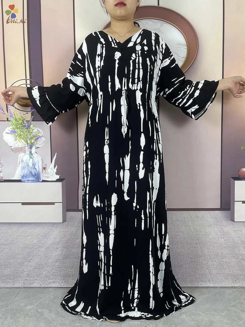 Boubou Islamic Long-sleeved Abaya for Woman